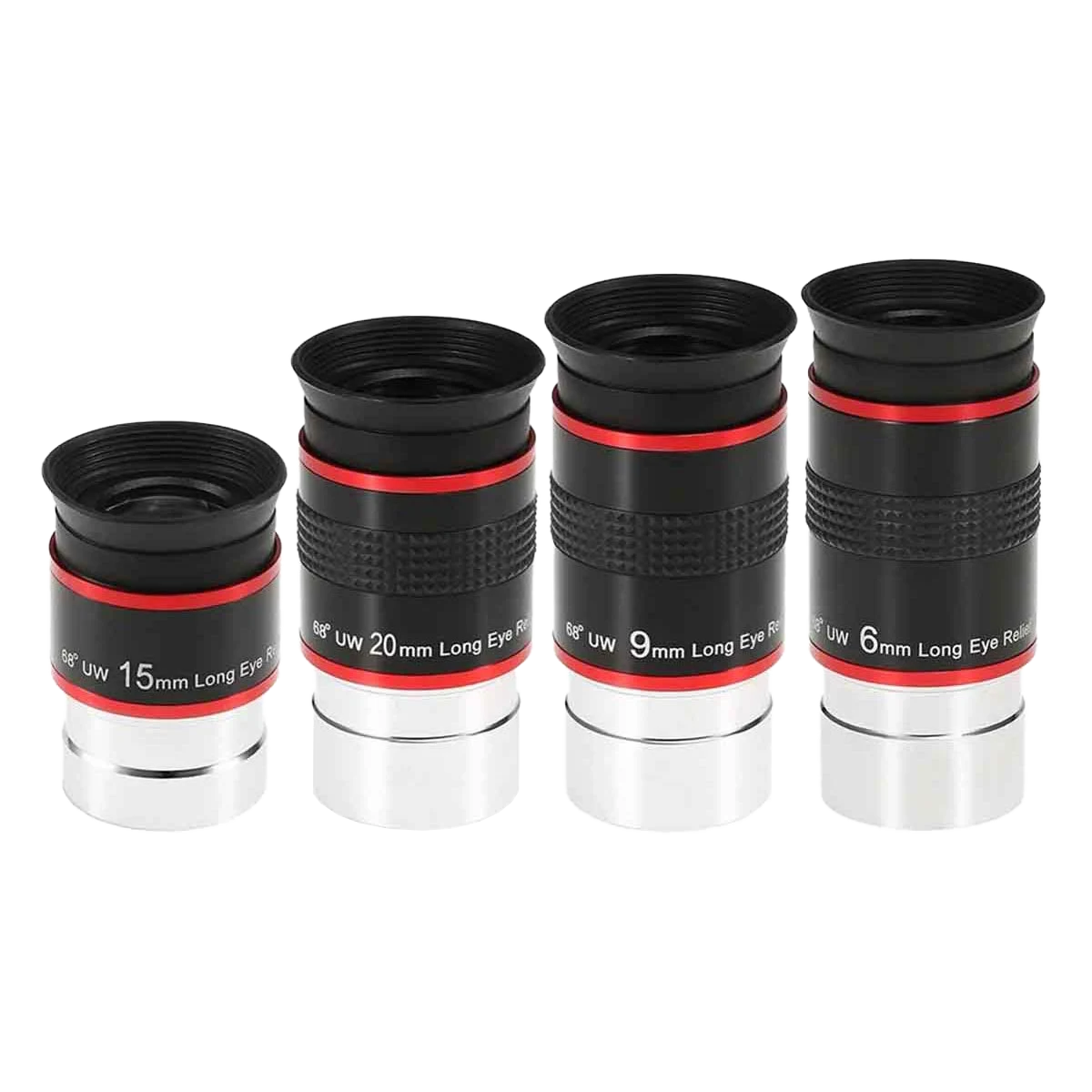 SVBONY 68 Degree Wide Angle FMC Eyepieces - 6mm, 9mm, 15mm, 20mm