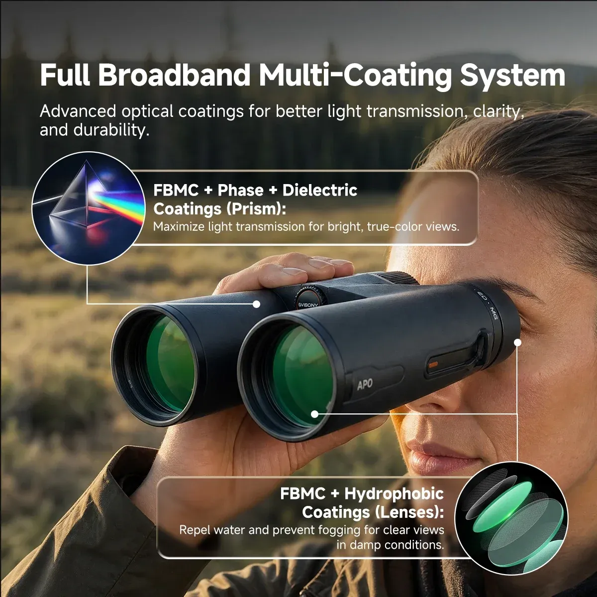 SVBONY SA207 Pro 8x42 APO Apochromatic Binoculars - Image 7