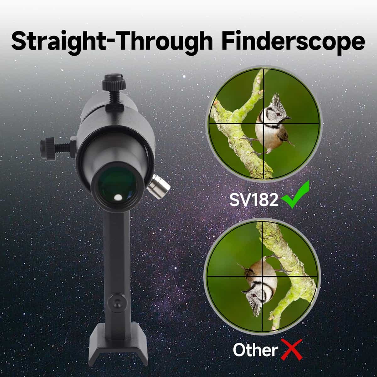 Svbony SV182 6x30 Finder Scope Straight Correct Image with Bracket - Image 3