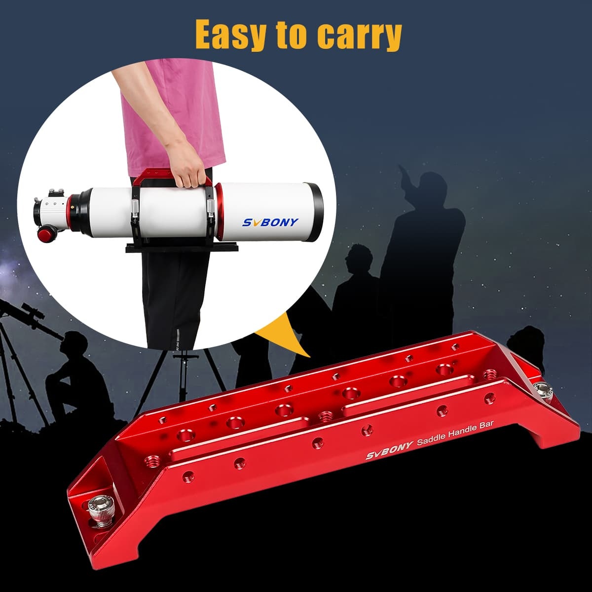 SVBONY SV211 203mm Saddle Telescope Handle Bar for SV503 102mm and SV550 122mm - Image 3