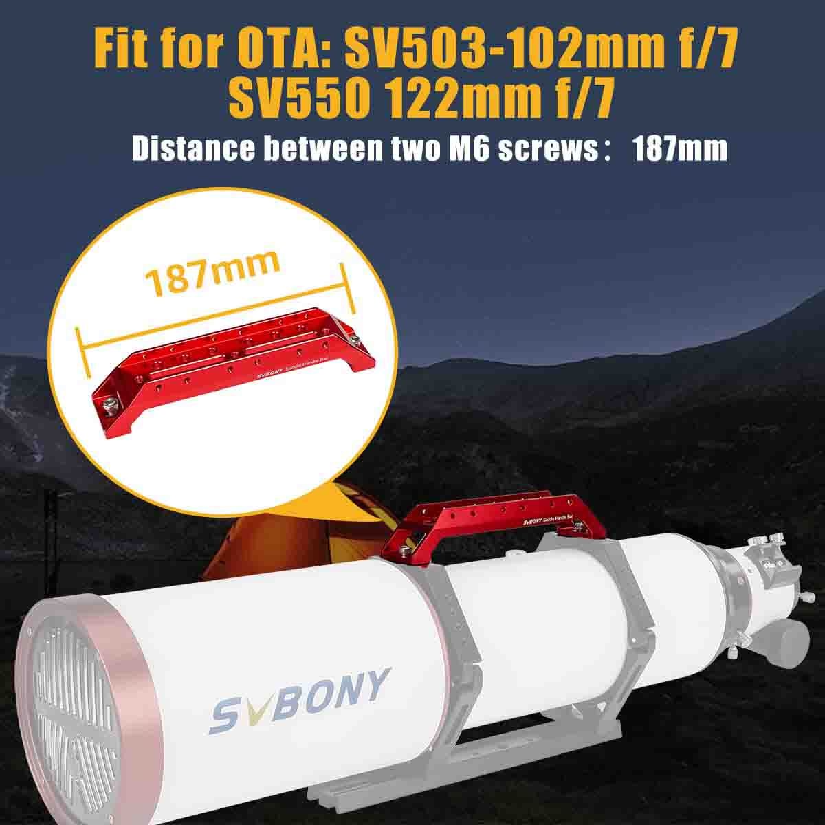 SVBONY SV211 203mm Saddle Telescope Handle Bar for SV503 102mm and SV550 122mm - Image 5