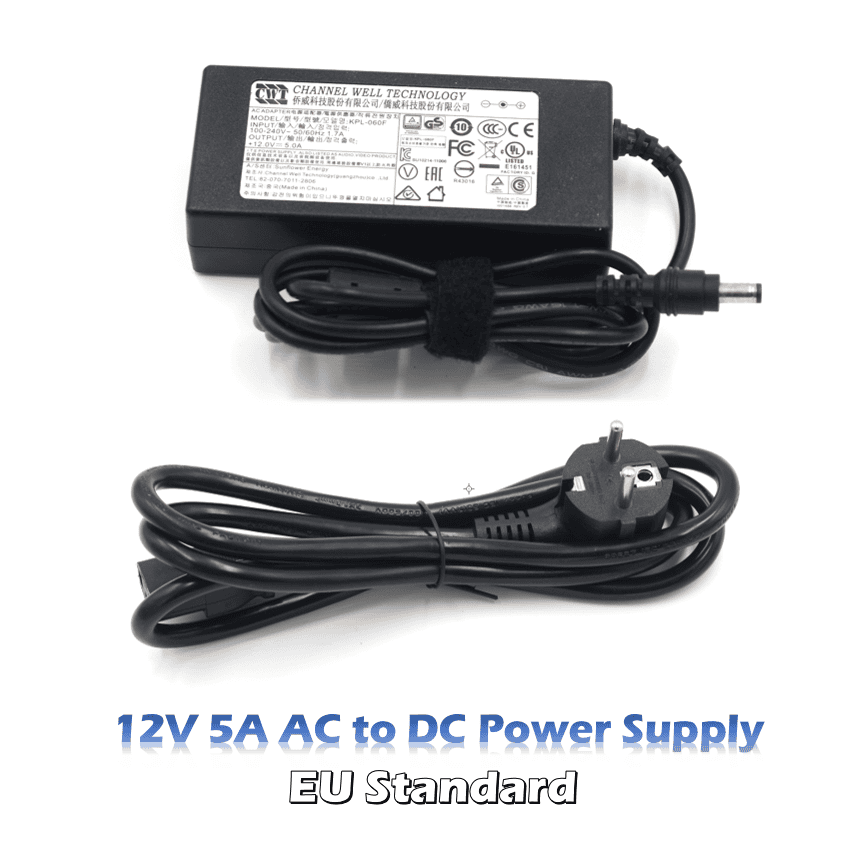 Player One12V 5A Power Supply (DC5.5 x 2.1mm) (EU Standard) - Image 2