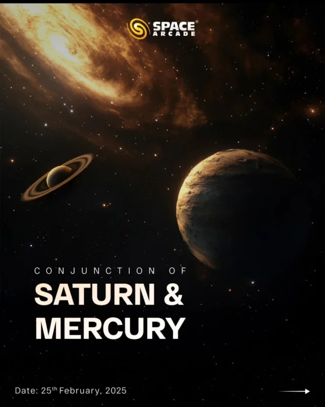 🌌✨ Mercury & Saturn Conjunction | February 25th, 2025 ✨🔭

A celestial rendezvous you don’t want to miss! 🌠 Mercury and Saturn will make a rare close approach, appearing low on the western horizon just after sunset. Though challenging to spot, a telescope will reveal a breathtaking view of this planetary pairing.

📅 Date: February 25th, 2025
⏰ Time: After sunset until 6:55 PM
📍 Direction: Low near the western horizon
🔭 Tip: Use a telescope for a detailed view

Look up and witness this cosmic alignment before it fades into the twilight! 🌙✨

#MercurySaturnConjunction #PlanetaryAlignment #CelestialEvent #Stargazing #SpaceArcade #AstronomyLovers #TelescopeViews #ExploreTheUniverse