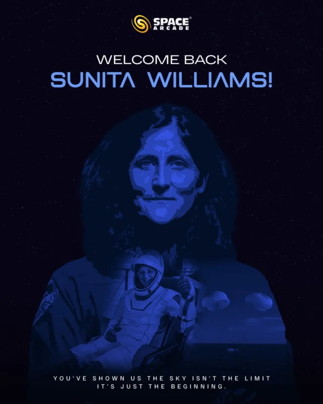 🚀 Welcome Back, Sunita Williams! 🌍✨

After an incredible 288 days in space, you’ve once again proven that the sky isn’t the limit—it’s just the beginning! 🌌 Your journey continues to inspire us to dream bigger, reach higher, and explore beyond.

🌠 A true pioneer, a fearless explorer—welcome home! 🛰️

#WelcomeBackSunitaWilliams #SpaceLegend #BeyondLimits #NASA #WomenInSpace #SpaceExploration #AstronomyLovers #SpaceArcade