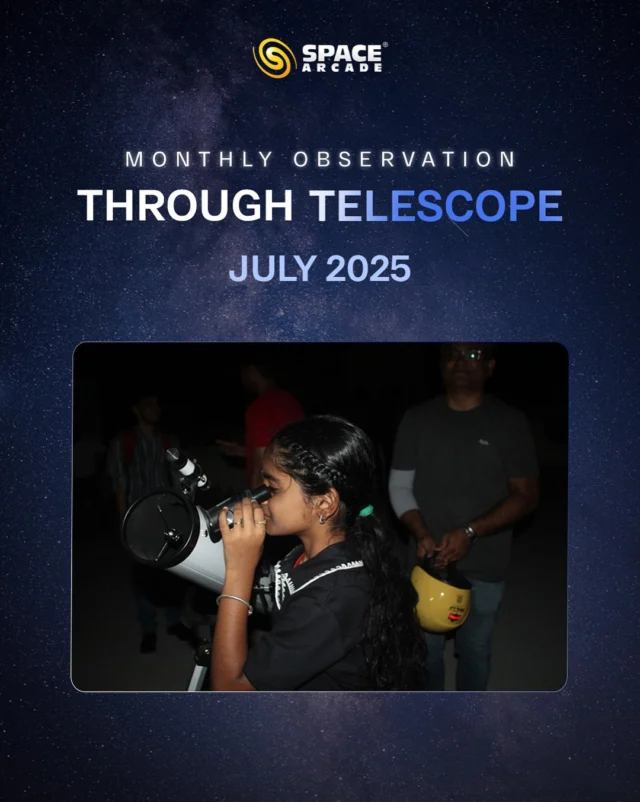 Eyes to the skies, hearts full of wonder. 🌙🔭

July’s Monthly Telescope Observation session brought the universe a little closer and curiosity lit up every face.

Participants explored different telescopes, viewed the crescent Moon and our neighboring red planet Mars

Swipe through and relive the celestial adventure! 🚀
Stay tuned for our next observation session — the sky awaits! 🌟

#SpaceArcade #MonthlyObservation #StargazingNights #TelescopeSessions #AstronomyLovers #July2025 #SkyGazing #ExploreTheUniverse