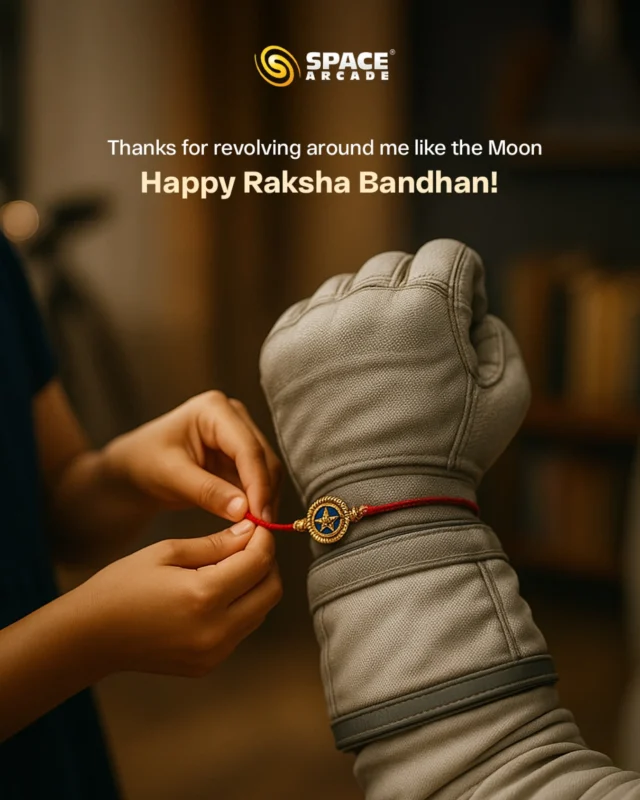 This Rakhi, don’t just give a gift 
Give her the galaxy. ✨

Celebrate your guiding star with a telescope she’ll never forget.

Happy Rakshabandhan 💫

#GiftOfStars #RakshaBandhan #SpaceArcade #star #universe #bond #galxy