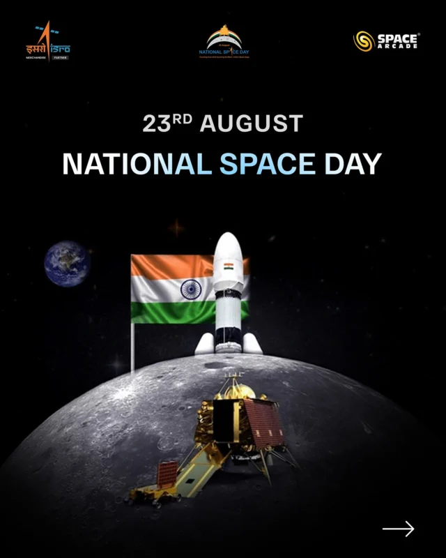 Happy National Space Day! 

Celebrating Chandrayaan-3’s triumph and the boundless dreams it awakened. Keep reaching for the stars with Space Arcade, and explore our cosmic-inspired merchandise on our website www.spacearcade.in 🌌✨

#NationalSpaceDay #Chandrayaan3 #SpaceExploration  #SpaceArcade #IndiaInSpace #CosmicDreams #BeyondTheStars #SpaceInspiration #SpaceMerch #CosmicStyle