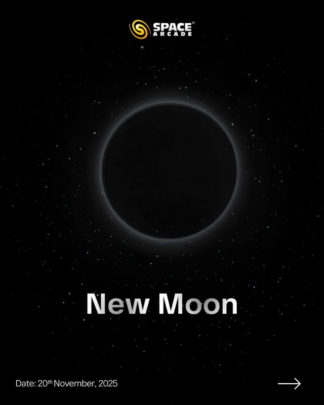 The cosmic canvas is clearing! 🌌

 On November 20th, we welcome the New Moon, bringing with it the darkest skies of the month!
This is the ultimate opportunity for stargazers and astrophotographers to dive deep into the wonders of our universe without any lunar glare. ✨

Swipe through to learn why the New Moon is a gift for sky-watchers and how you can make the most of these pristine conditions!
What deep-sky wonders are on your list to explore? Let us know in the comments! 👇

#NewMoon #NewMoonNights #DarkSky #Stargazing #Astronomy #NightSky #SpaceEvents #LookUp #Astrophotography #NovemberSky #CelestialBeauty #spacearcade
