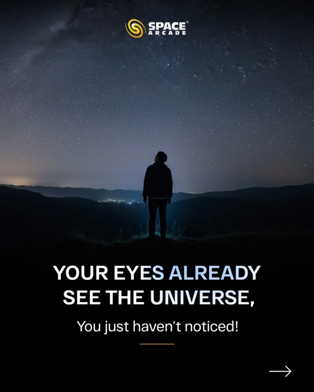 You just need to start looking up to see the universe.✨

From bright planets to constellations to shooting stars, your eyes already witness more than you realise.

Now imagine what you could see with a telescope.

Bring the universe closer with Space Arcade Telescopes & Let your eyes observe more.

#spacearcadeteelscopes #stargazingindia #telescopeindia #astrophotographyindia
#beginnerstelescope