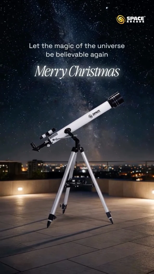 Some things are still unbelievable. 🎄🔭
This Christmas, let the magic of the universe feel real again.

Merry Christmas from Space Arcade ✨

#Christmas #StargazingSeason #NightSkyLovers #SpaceArcade #Astronomy