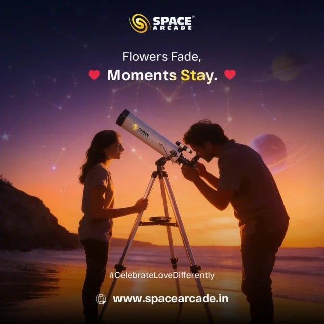 Share a moment that actually stays. 🌌✨

This Valentine’s, look beyond the ordinary
and Celebrate love differently with Space Arcade Telescopes.

Shop now 👉 www.spacearcade.in

#CelebrateLoveDifferently
#SpaceArcade
#Stargazing
#ValentinesDay
#ShareTheMoments