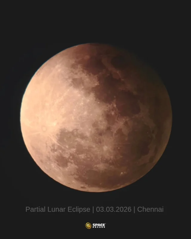 Partial Lunar Eclipse from Chennai yesterday.

Equipment used is 8inch SCT, Focal Length - 2000 with a 32mm Plossl Eyepiece. 

Captured with Oneplus 115G Smartphone using Celestron NEXYZ Smartphone Adapter on 32mm Eyepiece.

#lunareclipse #india #chennai #spacearcade