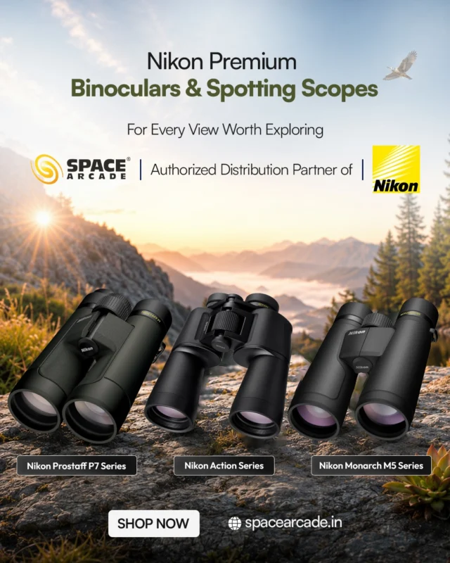 See the world with sharper clarity. 🔭✨

From birdwatching to stargazing, Nikon Premium Binoculars & Spotting Scopes bring every distant detail closer with precision and performance.

Discover a view worth exploring — now with Space Arcade, Authorized Distribution Partner of Nikon.

#Nikon #SpaceArcade #Binoculars #SpottingScopes #BirdWatching Stargazing Optics ExploreMore NatureLovers OutdoorAdventure