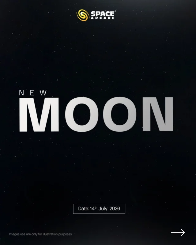 Embrace the darkest night of the month.

On  14th July 2026, the  New Moon brings moonless skies creating the perfect opportunity to explore the wonders of the deep universe.

With no moonlight to interfere, faint galaxies, nebulae, star clusters, and the magnificent Milky Way become easier to observe from dark-sky locations.

📅 Date: 14th July 2026
🌌 Best Time: After sunset through the night
📍 Best Experience: Away from city lights

Turn off the lights, look up, and let the universe put on its best show.

#SpaceArcade #NewMoon #MoonlessNight #Astronomy #Stargazing NightSky MilkyWay DeepSky